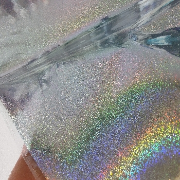 Folija srebrna hologramska zvezdni prah za digitalni tisk 50pol A4